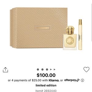 Burberry Goddess fragrance gift set